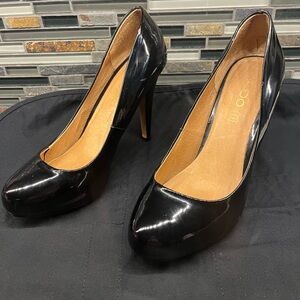 Aldo Shiny Black Heels